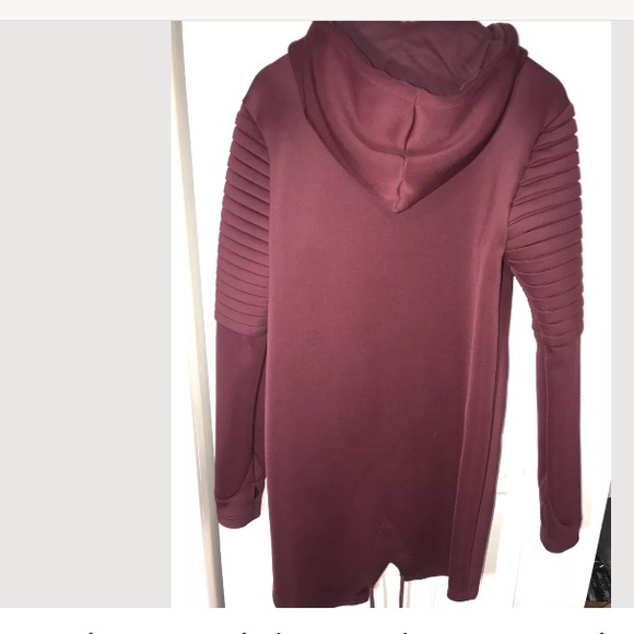 Project X Paris burgundy neoprene jacket 3/4 - Picture 4 of 7